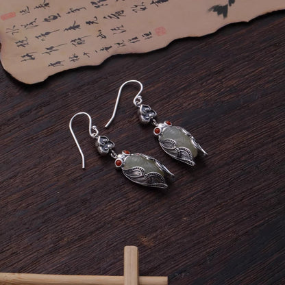 Argento Orecchino artigianale delicato