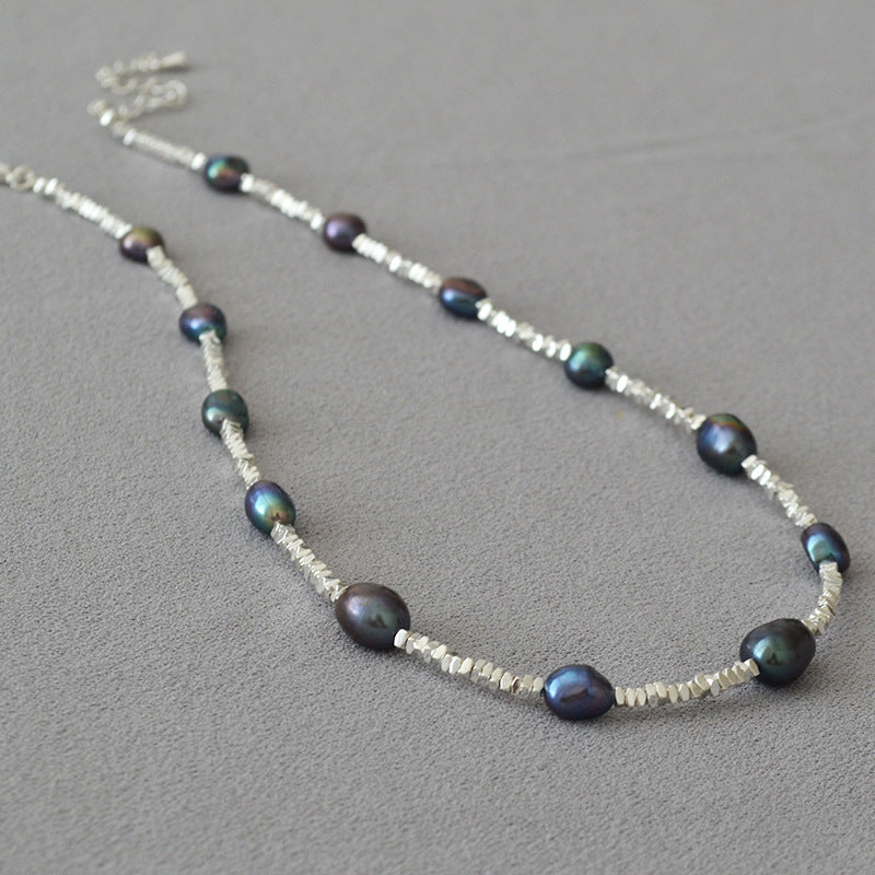 Argento Collana bellissimo con stile unico