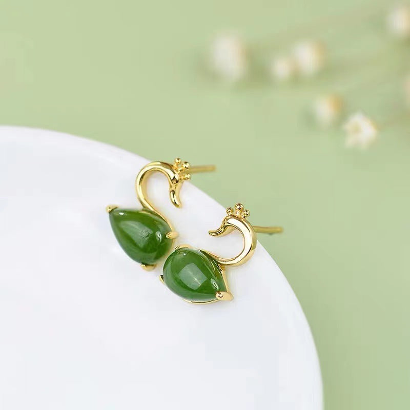 Oro Orecchino bellissimo con stile unico