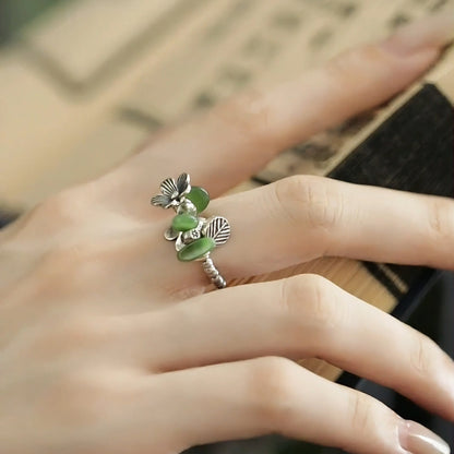 Argento Anello bellissimo con stile unico