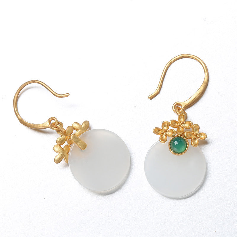 Oro Orecchino bellissimo con stile unico