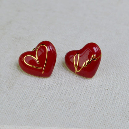 Oro Orecchino bellissimo con stile unico