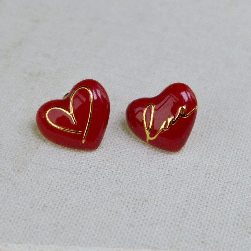 Oro Orecchino bellissimo con stile unico