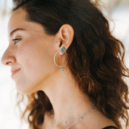 Argento Orecchino stupendo per uso quotidiano