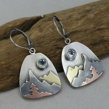 Argento Orecchino vintage fatto a mano