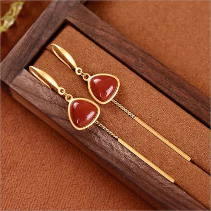 Oro Orecchino artigianale delicato