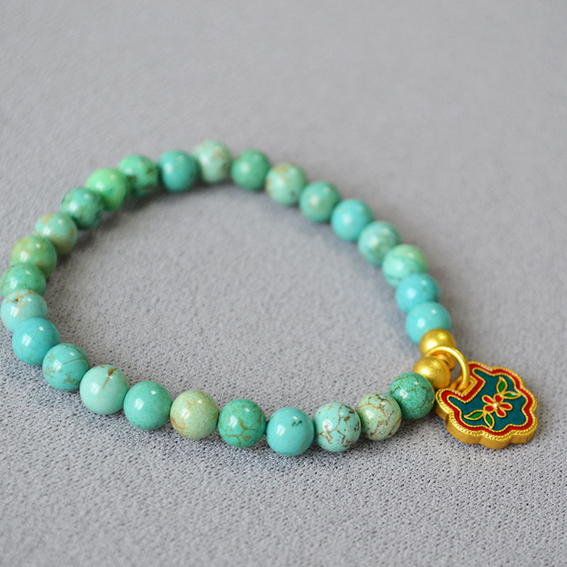 Oro Bracciale artigianale delicato