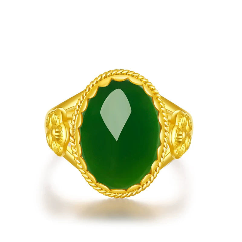 Oro Anello vintage fatto a mano