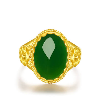 Oro Anello vintage fatto a mano