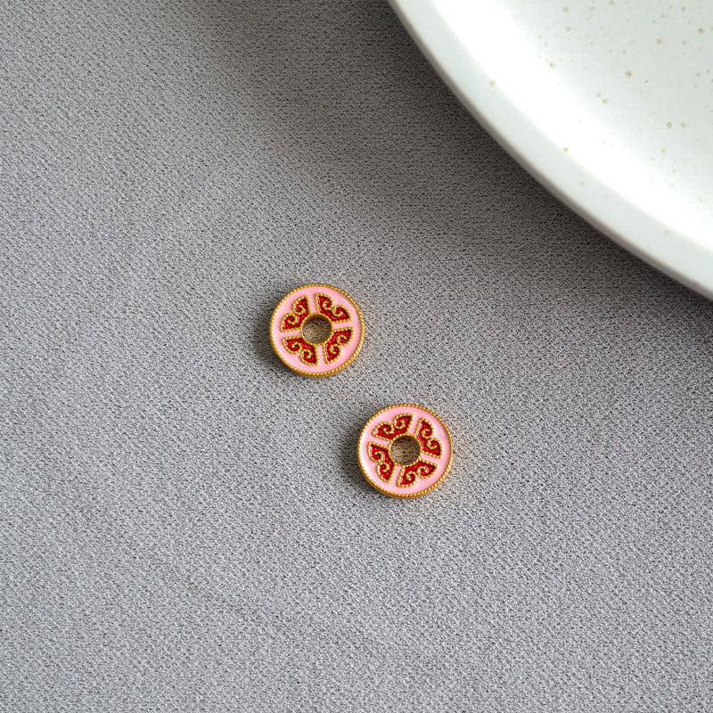 Oro Orecchino artigianale delicato