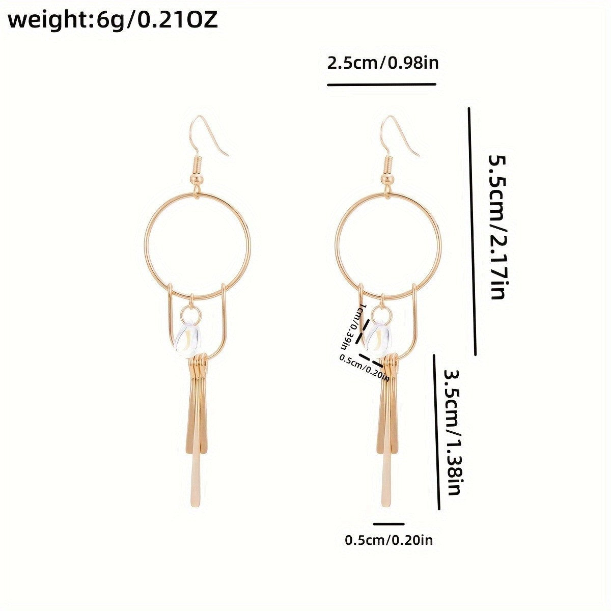 Orecchino artigianale delicato