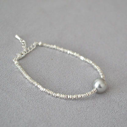 Argento Bracciale bellissimo con stile unico