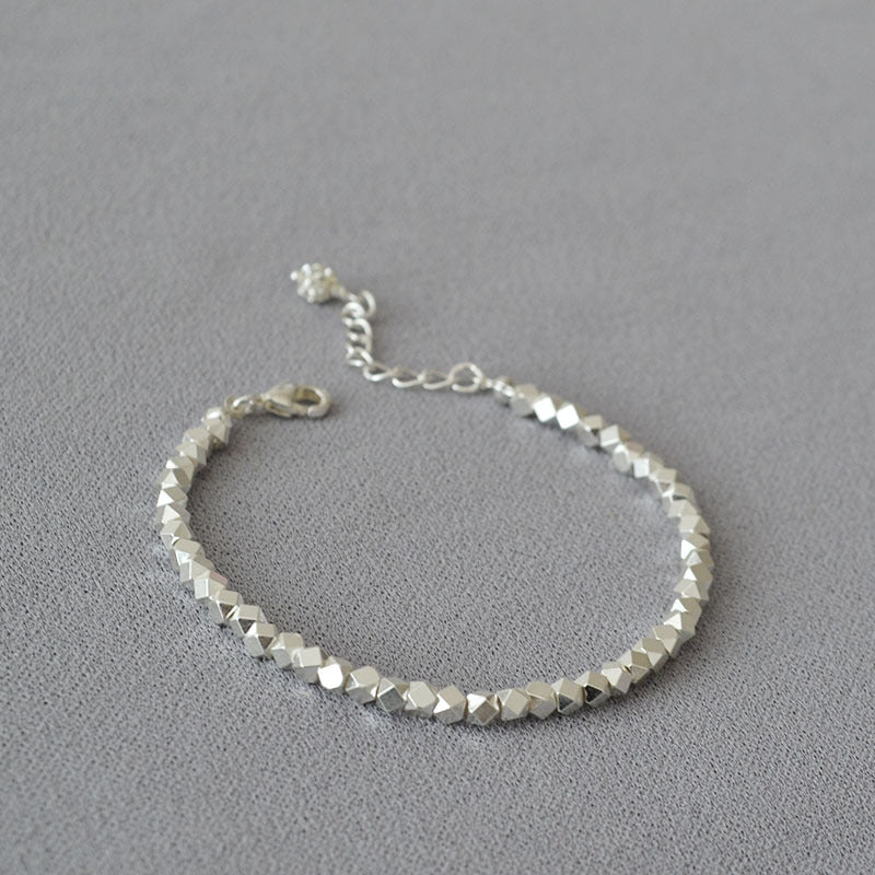 Argento Bracciale bellissimo con stile unico