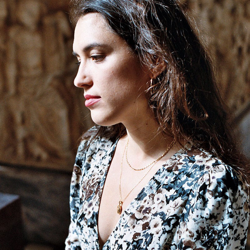 Oro Collana artigianale delicato