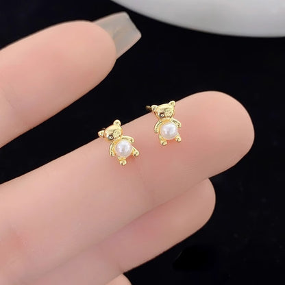 Perla Orecchino vintage fatto a mano