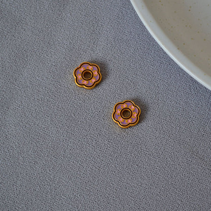 Oro Orecchino artigianale delicato