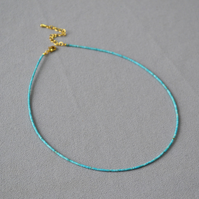 Oro Collana artigianale delicato