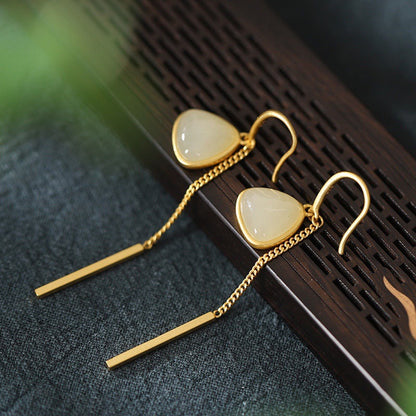 Oro Orecchino artigianale delicato