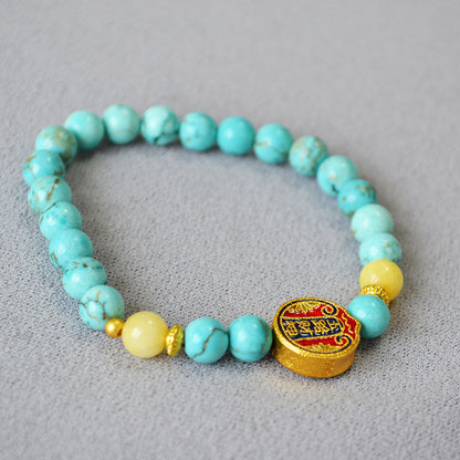 Oro Bracciale artigianale delicato