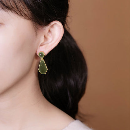 Argento Orecchino bellissimo con stile unico