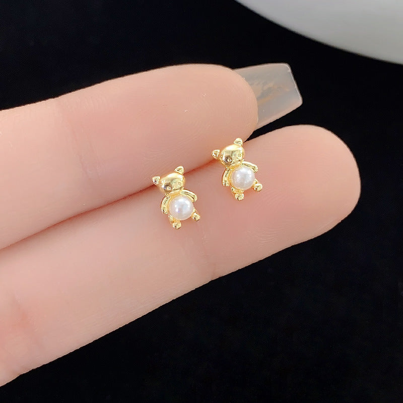 Perla Orecchino vintage fatto a mano