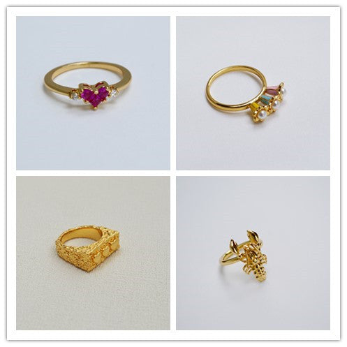 Oro Anello affascinante per ogni occasione