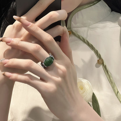 Argento Anello artigianale delicato