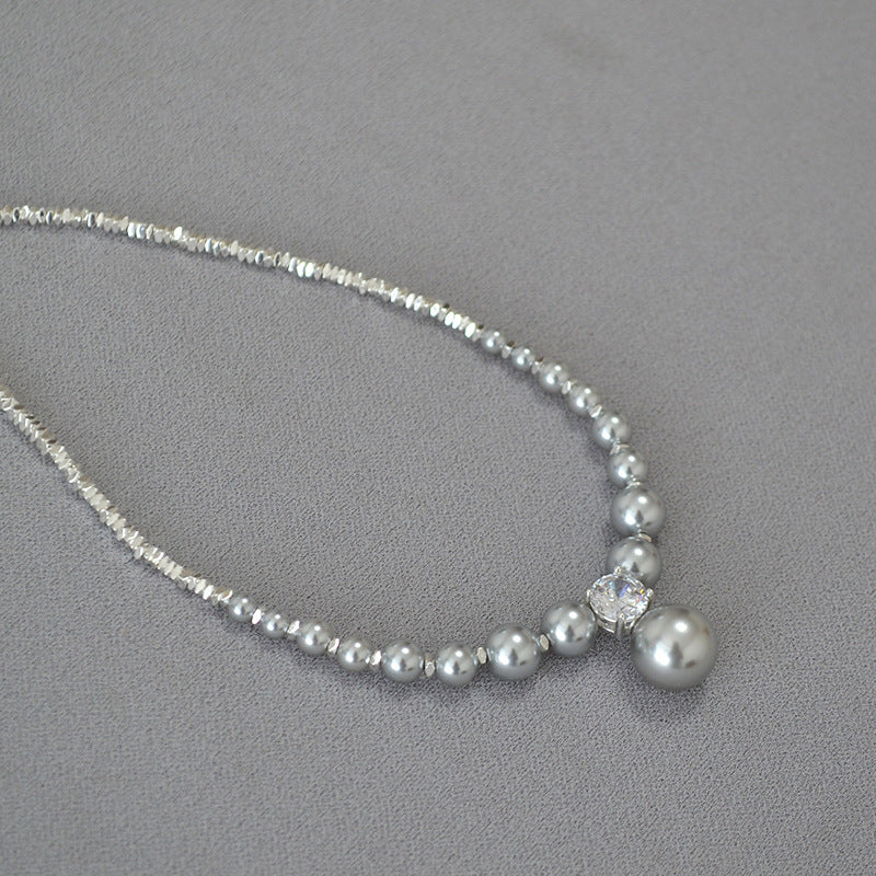 Argento Collana artigianale delicato