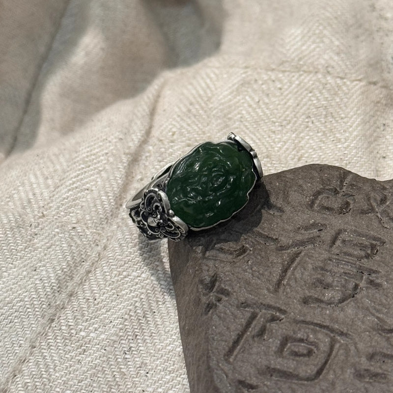 Argento Anello artigianale delicato