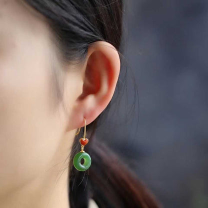 Argento Orecchino bellissimo con stile unico