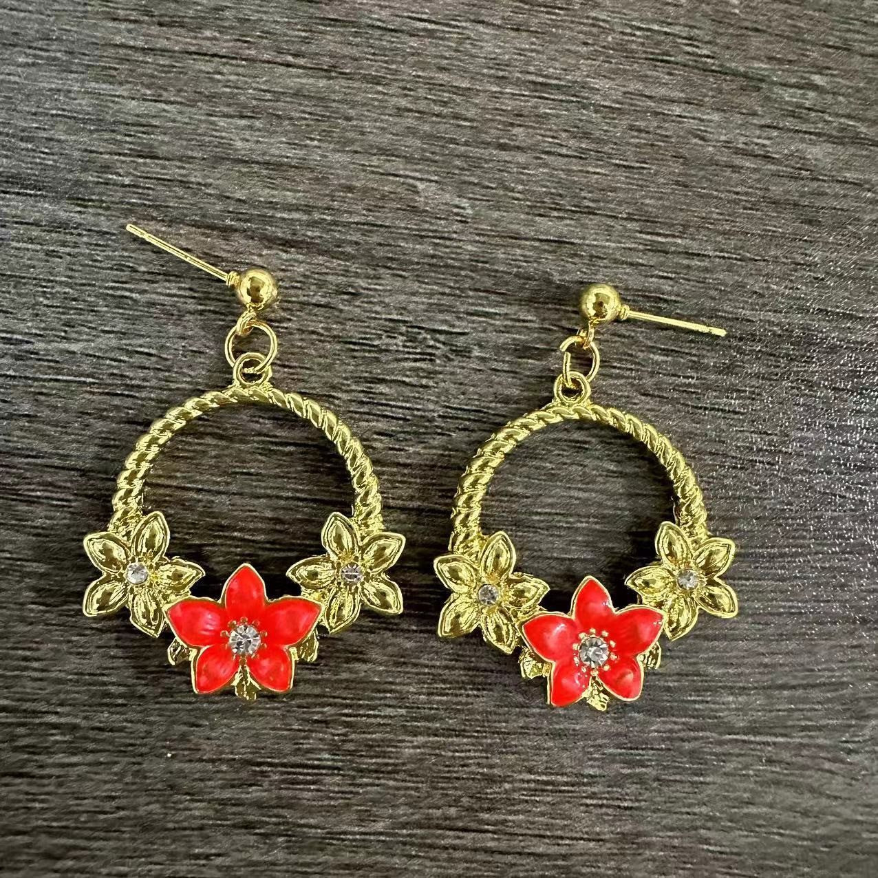 Oro Orecchino vintage fatto a mano