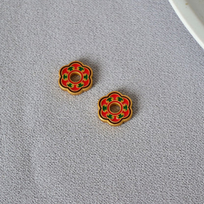 Oro Orecchino artigianale delicato