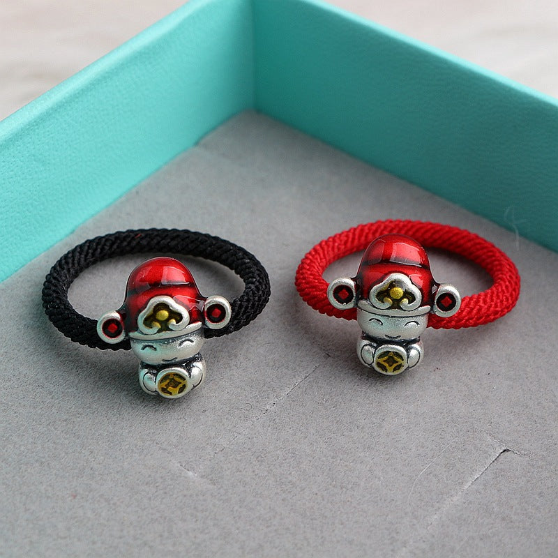 Argento Anello bellissimo con stile unico