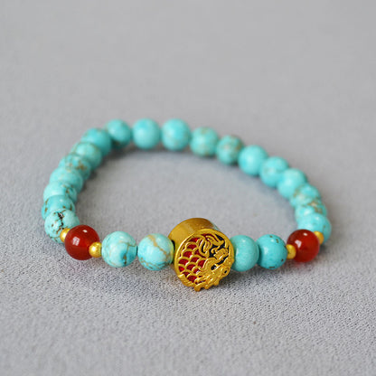 Oro Bracciale artigianale delicato