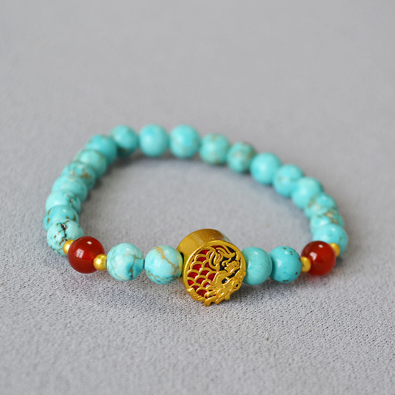 Oro Bracciale artigianale delicato