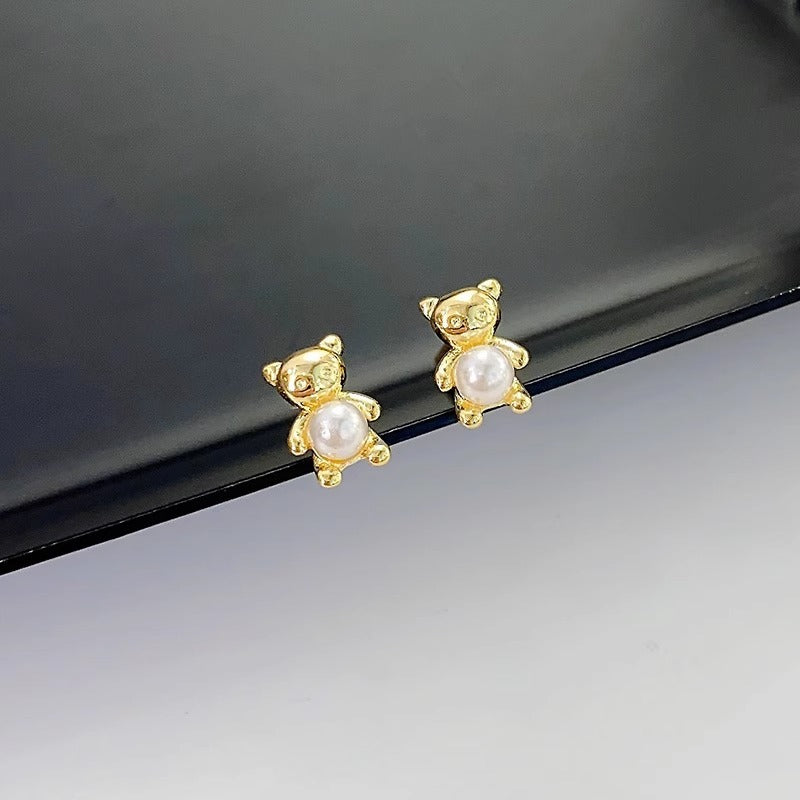 Perla Orecchino vintage fatto a mano