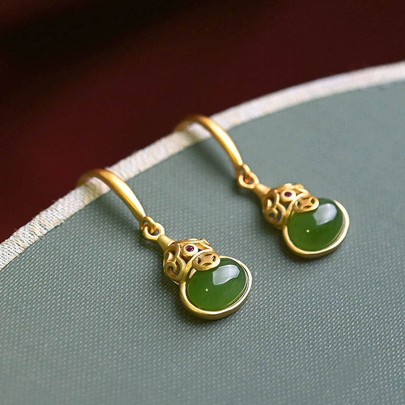 Argento Orecchino bellissimo con stile unico