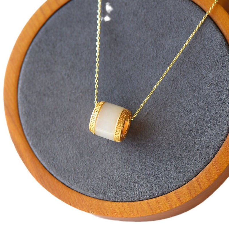 Argento Collana artigianale delicato