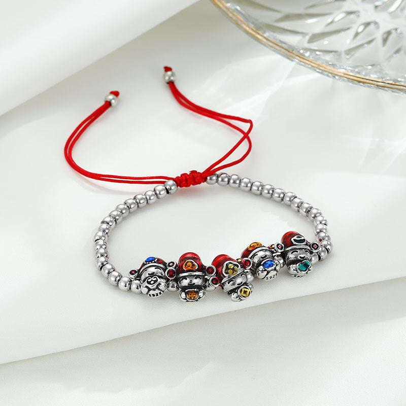 Argento Bracciale bellissimo con stile unico