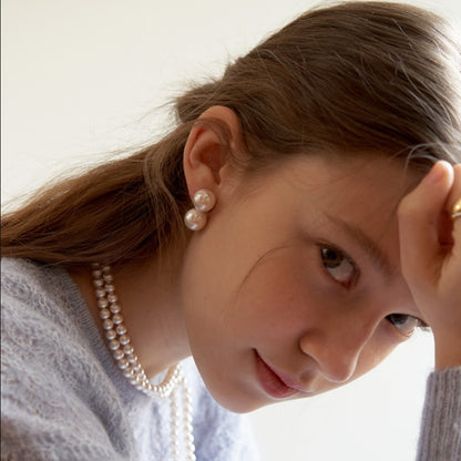 Argento Orecchino bellissimo con stile unico