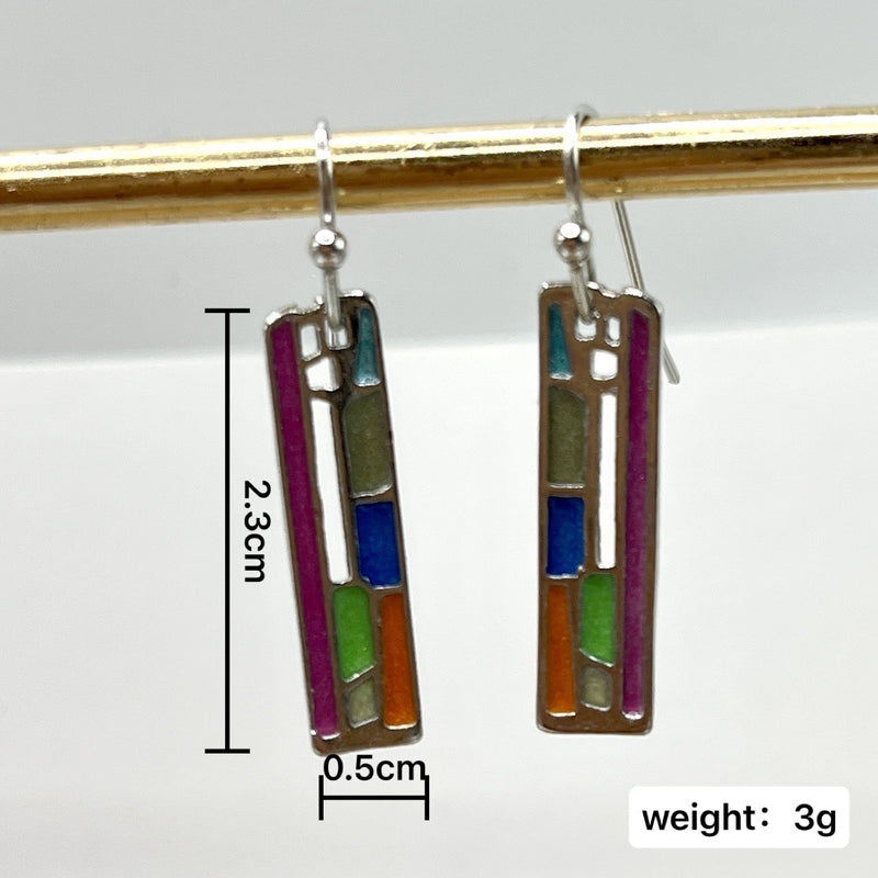 Argento Orecchino artigianale delicato