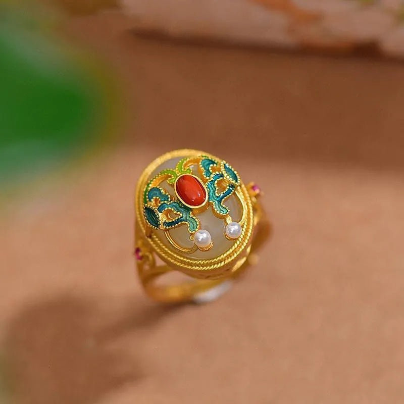 Oro Anello vintage fatto a mano