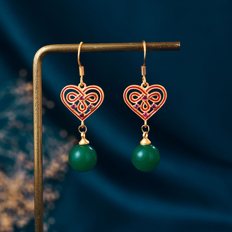 Oro Orecchino artigianale delicato