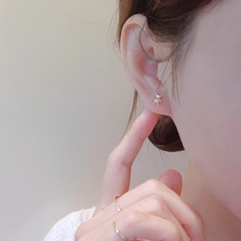 Perla Orecchino vintage fatto a mano