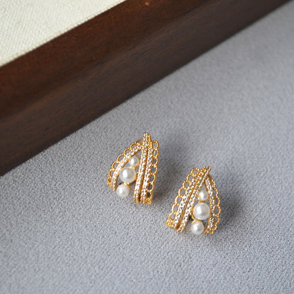 Argento Orecchino vintage fatto a mano