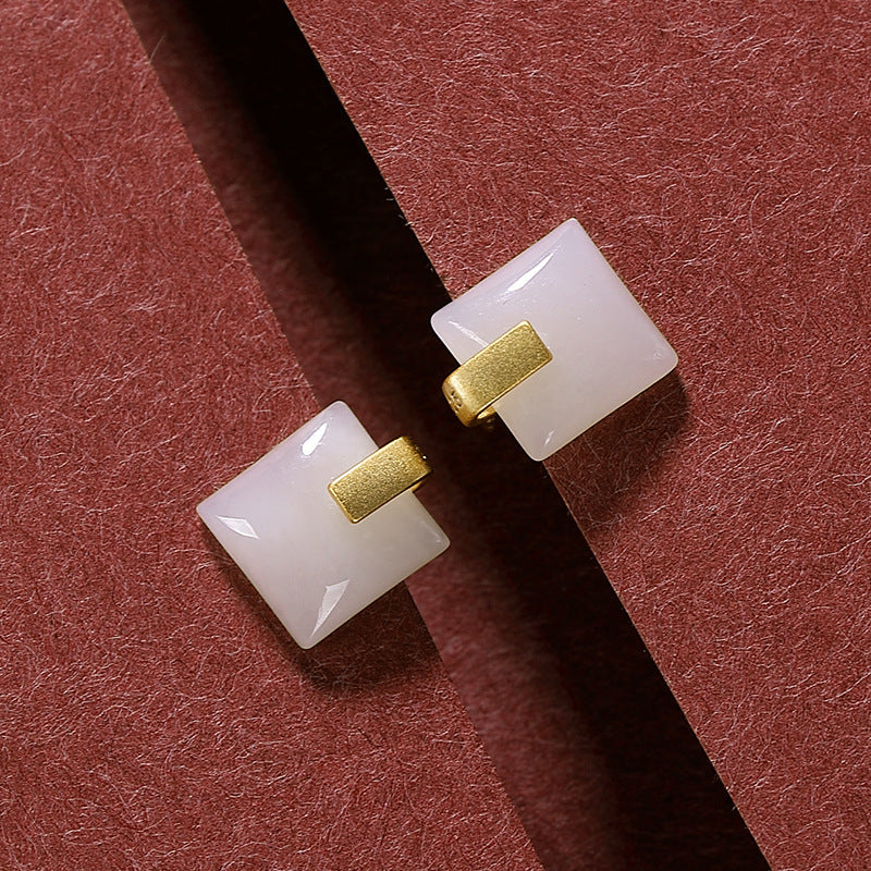 Argento Orecchino artigianale delicato