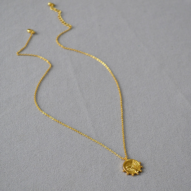 Oro Collana artigianale delicato