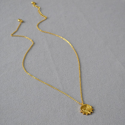 Oro Collana artigianale delicato