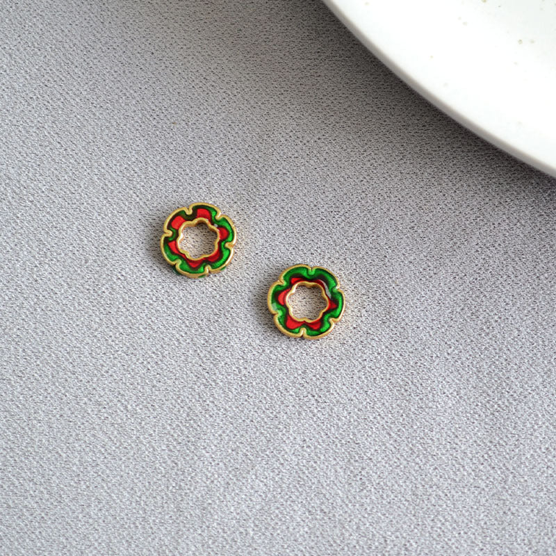 Oro Orecchino artigianale delicato