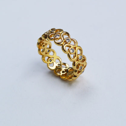 Oro Anello affascinante per ogni occasione